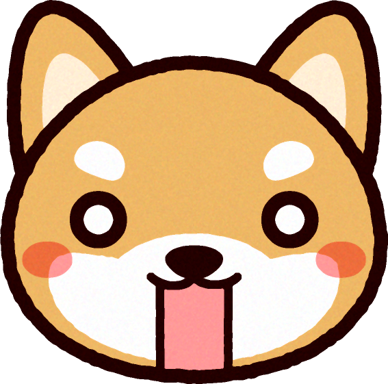 かわいい柴犬の顔のイラスト/驚く｜かわいい柴犬の顔｜動物｜素材のプチッチ