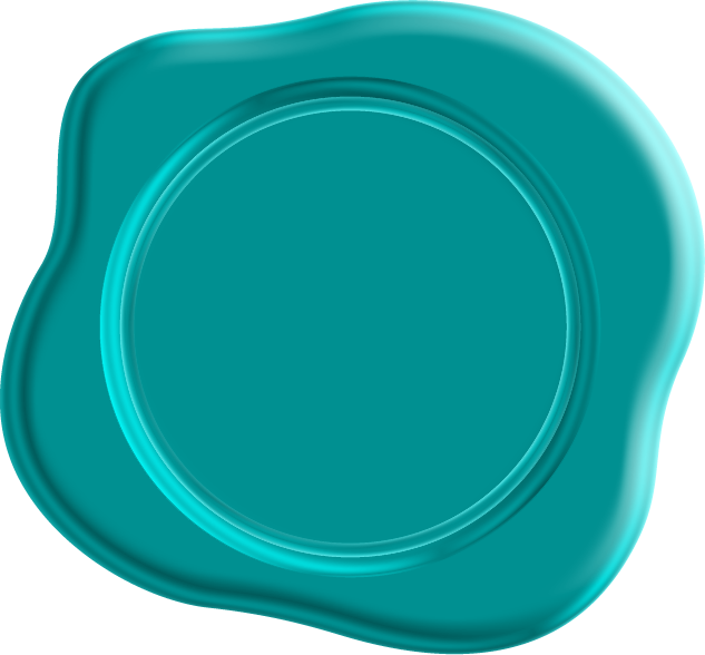 封蝋のイラスト/水色