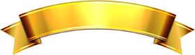 リボンイラスト（ゴールド/アーチ）