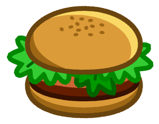 ハンバーガーのイラスト ファーストフード 食べ物 素材のプチッチ