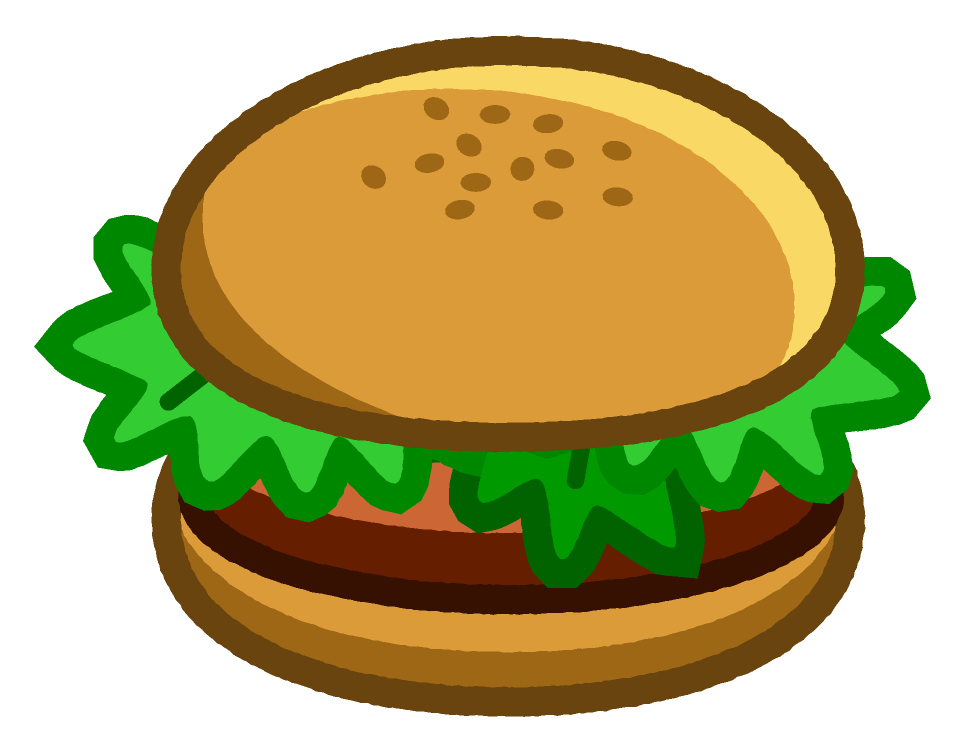 ハンバーガーのイラスト