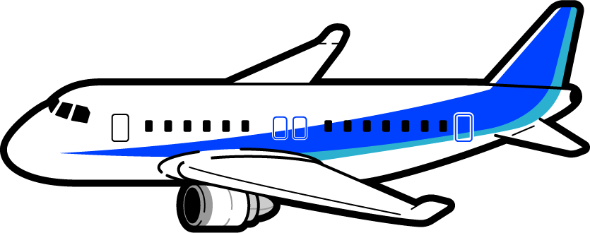 飛行機のイラスト