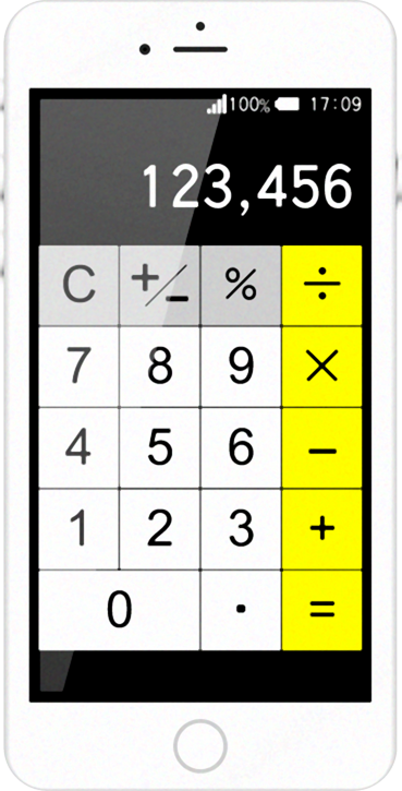 スマホのイラスト/電卓アプリ