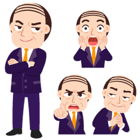 部長のイラスト